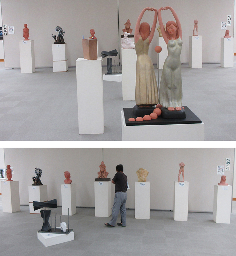 2024年9月10日第30回記念長岡市美術協会展彫刻部門会場風景画像1