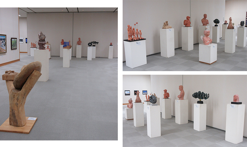 2025年9月9日　第31回長岡市美術協会展　彫刻部門会場風景画像1